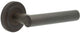 Tubular Pattern Lever Handles With Stepped Ends On Stepped Round Rose - Suitable For Use With FD30 / FD60 Fire Doors - Dark Bronze (Lacquered)