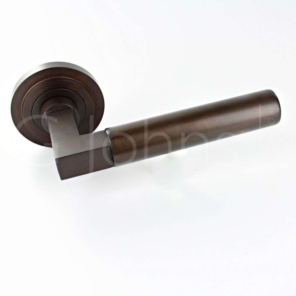 tubular-pattern-lever-handles-with-stepped-round-rose-dark-bronze