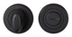 Turn & Release On Concealed Fix Round Rose - Matt Black