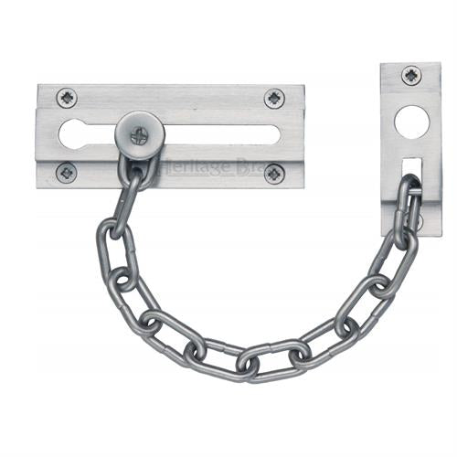 Front Door Security Chain - Satin Chrome