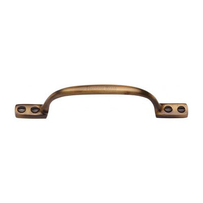 Sash Window Pull Handle 152mm - Antique Brass (Gloss Lacquered)