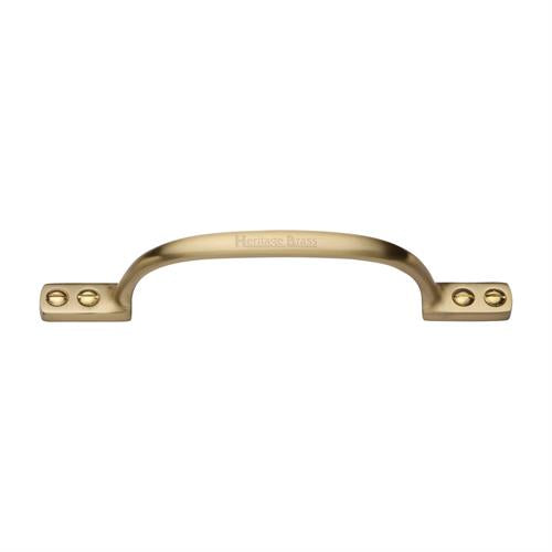 Sash Window Pull Handle 152mm - Satin Brass (Lacquered)