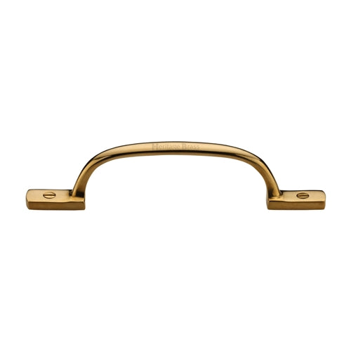 Sash Window Pull Handle 152mm - Polished Brass Unlacquered