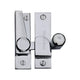 Straight Arm Looking Sliding Sash Window Fastener With Round Knob - Polished Chrome