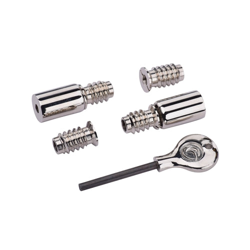 Sash Stops - Sliding Sash Windows Locks - Polished Nickel