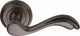Lisboa - Round Rose Lever Handles Only - Matt Bronze (Lacquered)