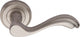 Lisboa - Round Rose Lever Handles Only - Satin Nickel