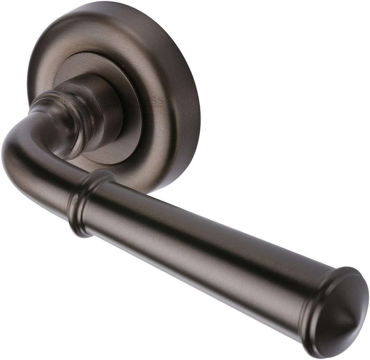 Colonial - Round Rose Lever Handles Only - Matt Bronze