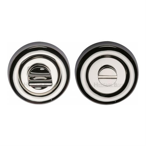 Colonial Bathroom Turn & Release Set - 53mm x 10mm - Polished Nickel