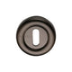 Colonial Standard Profile Round Escutcheon 53mm x 10mm - Matt Bronze (Lacquered)