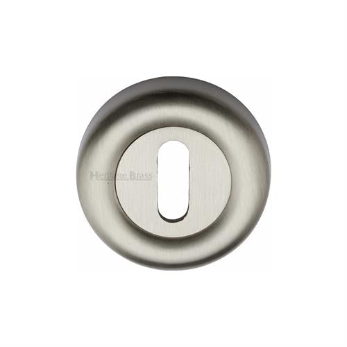 Colonial Standard Profile Round Escutcheon 53mm x 10mm - Satin Nickel