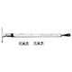 Bulb End Design Casement Window Stay - Polished Chrome