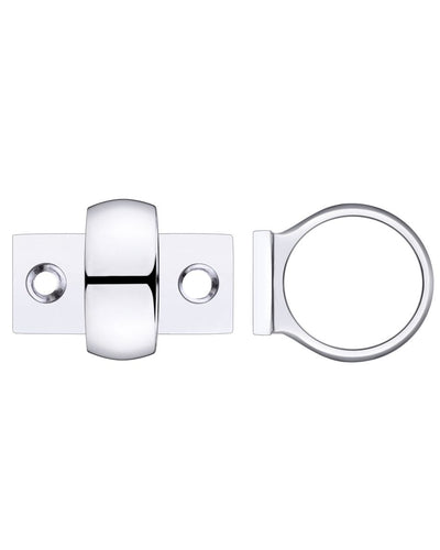 Window Sash Ring - 28mm Diameter - Polished Chrome
