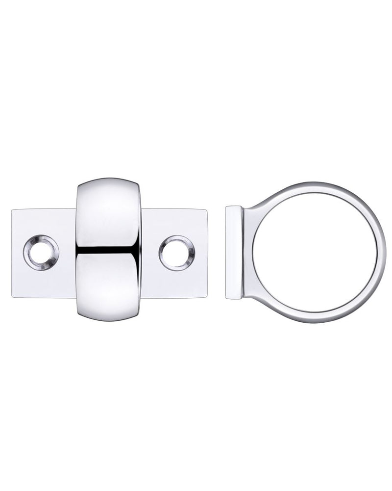 Window Sash Ring - 28mm Diameter - Polished Chrome