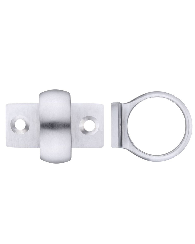 Window Sash Ring - 28mm Diameter - Satin Chrome