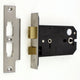 Horizontal Mortice Bathroom Lock - 127mm or 152mm Deep Case - Satin Stainless Steel
