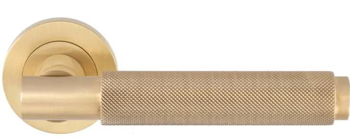 Satin Brass Knurled Collection