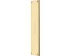 Raised Style Finger Plate - Face Fixed - Two Sizes Available - Polished Brass (Lacquered)