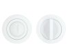 Bathroom Turn & Release Set - Powder Coated White