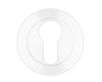 50899.1 - Euro Profile Round Escutcheon - Powder Coated White - Each