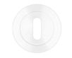 50900.1 - Standard Profile Round Escutcheon - Powder Coated White - Each