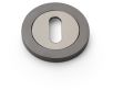 Concealed Fix Standard Profile Escutcheon - Low Profile Round Rose - Dark Bronze