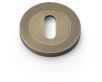 Concealed Fix Standard Profile Escutcheon - Low Profile Round Rose - Italian Antique Brass