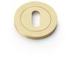 Concealed Fix Standard Profile Escutcheon - Low Profile Round Rose - Satin Brass