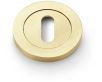 Concealed Fix Standard Profile Escutcheon - Low Profile Round Rose - Satin Brass