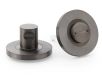 Plain Bathroom Thumbturn and Release On Concealed Fix Low Profile Round Rose - Dark Bronze PVD