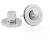 Hex Bathroom Thumbturn and Release On Concealed Fix Low Profile Round Rose - Polished Chrome