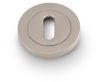 Concealed Fix Standard Profile Escutcheon - Low Profile Round Rose - Satin Nickel