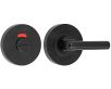 Accessible Bathroom Turn & Release Set - With Large Turn - Red & White Indicator - Heavy Duty Grade 4 Collection BS800 / ADM Compliant - Grade 304 - Matt Black