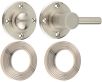 Accessible Bathroom Turn & Release With Reeded Round Rose - 53mm x 10mm - Satin Nickel
