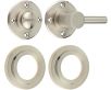 Accessible Bathroom Turn & Release With Stepped Round Rose - 53mm x 10mm - Satin Nickel