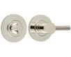 Accessible Bathroom Turn & Release With Knurled Round Rose - 53mm x 10mm - Polished Nickel
