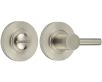 Accessible Bathroom Turn & Release With Knurled Round Rose - 53mm x 10mm - Satin Nickel