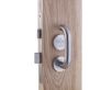 Accessible Roller Toilet Lock & Handle Set For Disabled WC Toilets - Satin Stainless Steel