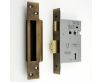 3 Lever Architectural Quality Mortice Sash Lock - CE Marked - Fire Rated - Certifire Aprroved - Antique Brass