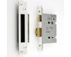 Architectural Quality Mortice Bathroom Lock - Polished Stainless Steel (Shiny Finish)