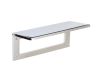 Internal Door Tidy with Draught Excluder - Two Sizes - Polished Chrome