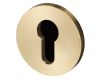 Buster & Punch Euro Profile Cylinder Key Hole Cover Escutcheon Plates - Satin Brass (Lacquered)