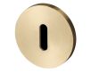 Buster & Punch Standard Profile Key Hole Cover Escutcheon Plates - Satin Brass (Lacquered)