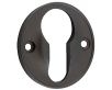 Classic Design Face Fixed Escutcheon - Euro Profile - Dark Bronze (Lacquered)