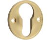 Classic Design Face Fixed Escutcheon - Euro Profile - Satin Brass (Lacquered)