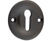 Classic Design Face Fixed Escutcheon - Standard Key - Dark Bronze (Lacquered)
