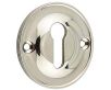 Classic Design Face Fixed Escutcheon - Standard Key - Polished Nickel