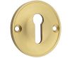 Classic Design Face Fixed Escutcheon - Standard Key - Satin Brass (Lacquered)