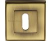Standard Square Profile Escutcheon - Antique Brass
