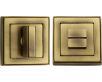 Square Turn & Release Cylinder With Stepped Edge Set - Antique Brass